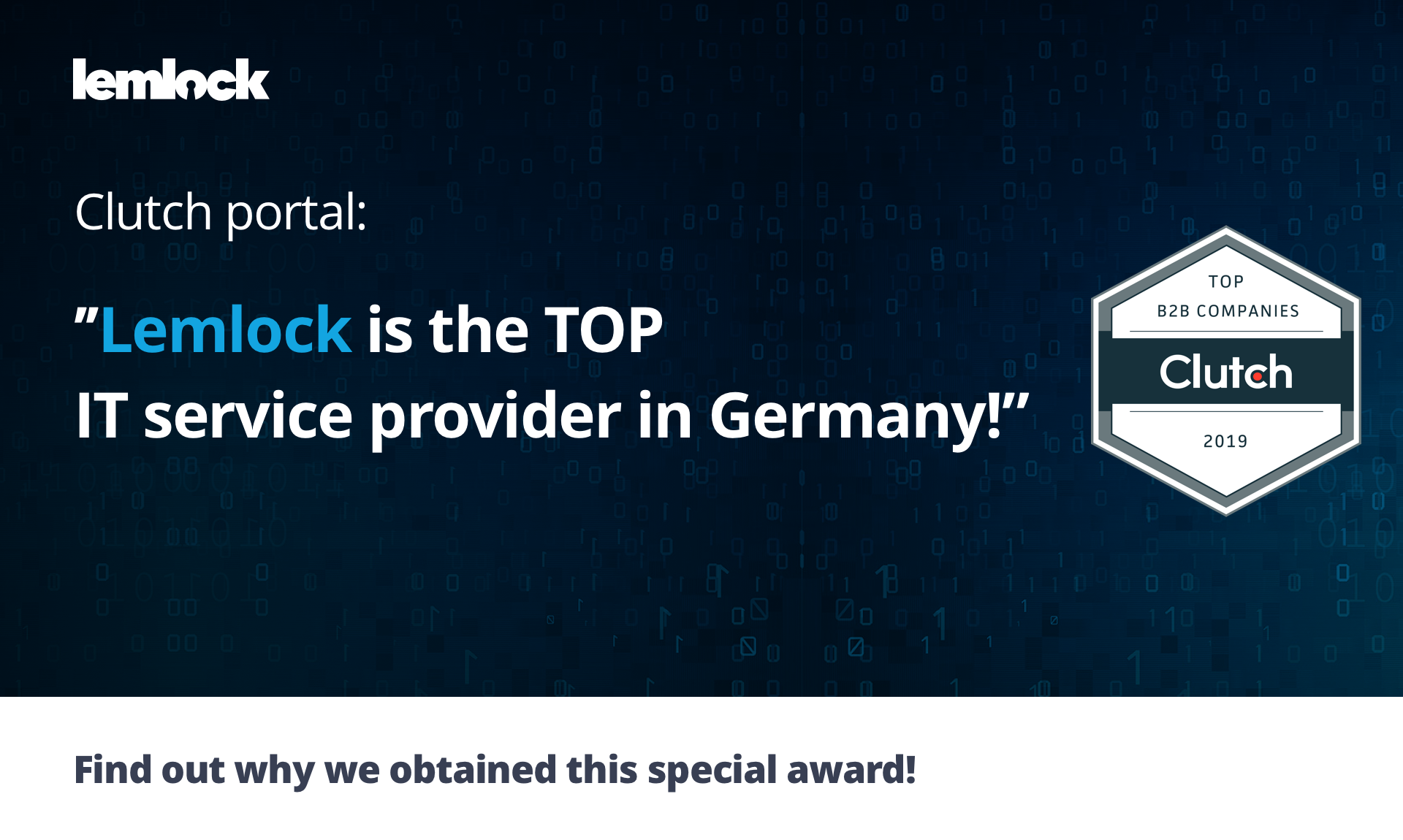 Lemlock Recognized as Top IT & Business in Germany by Clutch